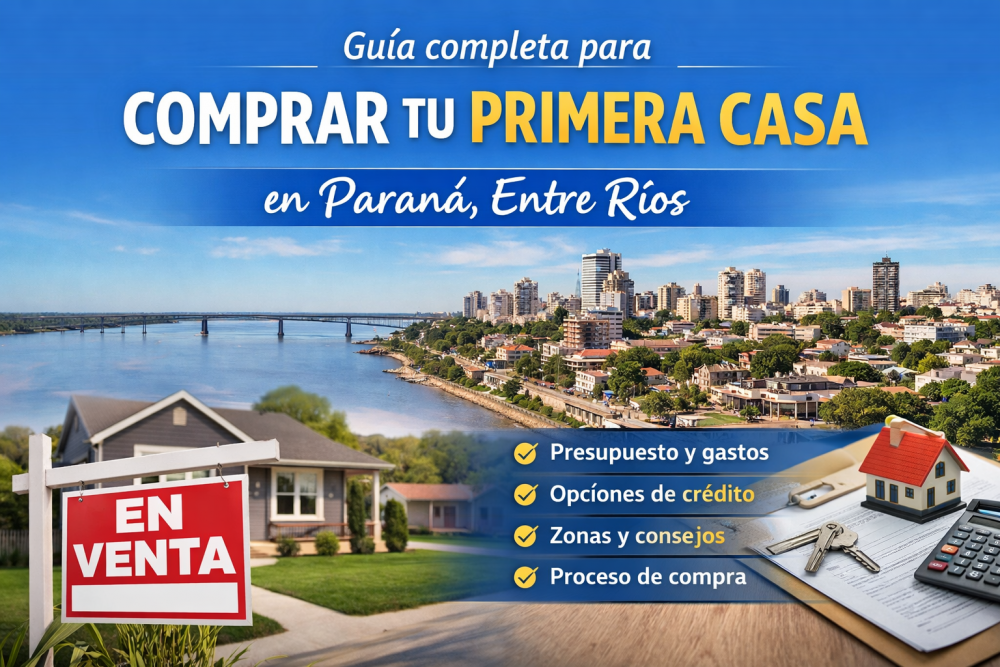 Guía completa para comprar tu primera casa en Paraná, Entre Ríos