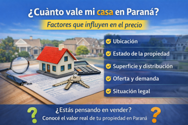 ¿Cuánto vale mi casa en Paraná?